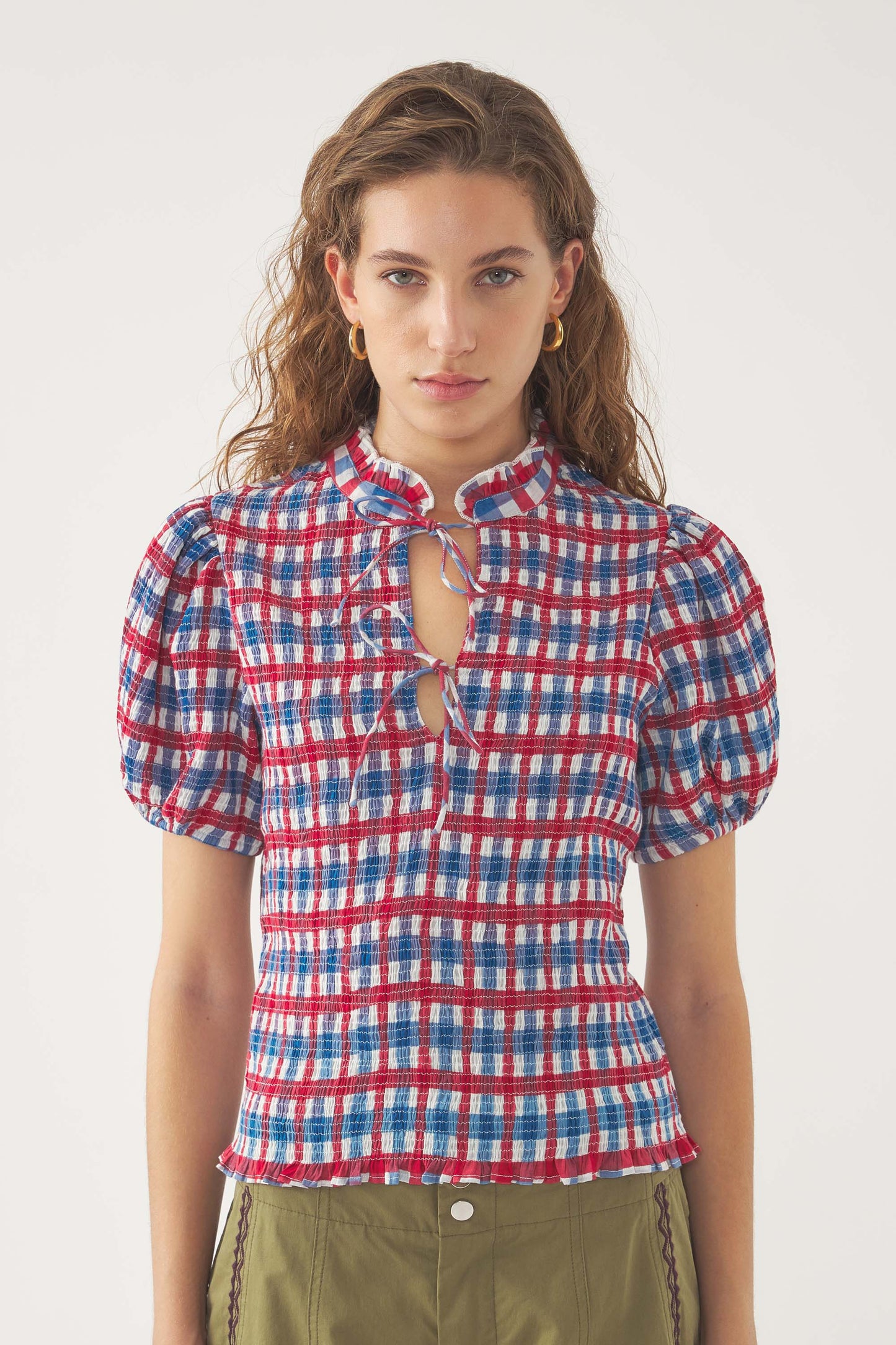 Polly Smocked Blouse in Multi from Antik Batik