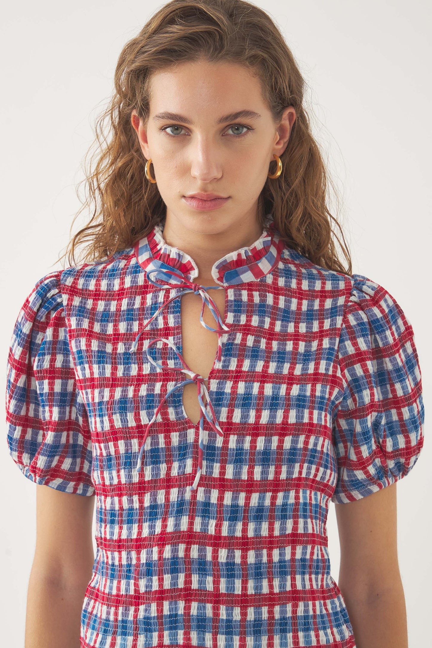 Polly Smocked Blouse in Multi from Antik Batik