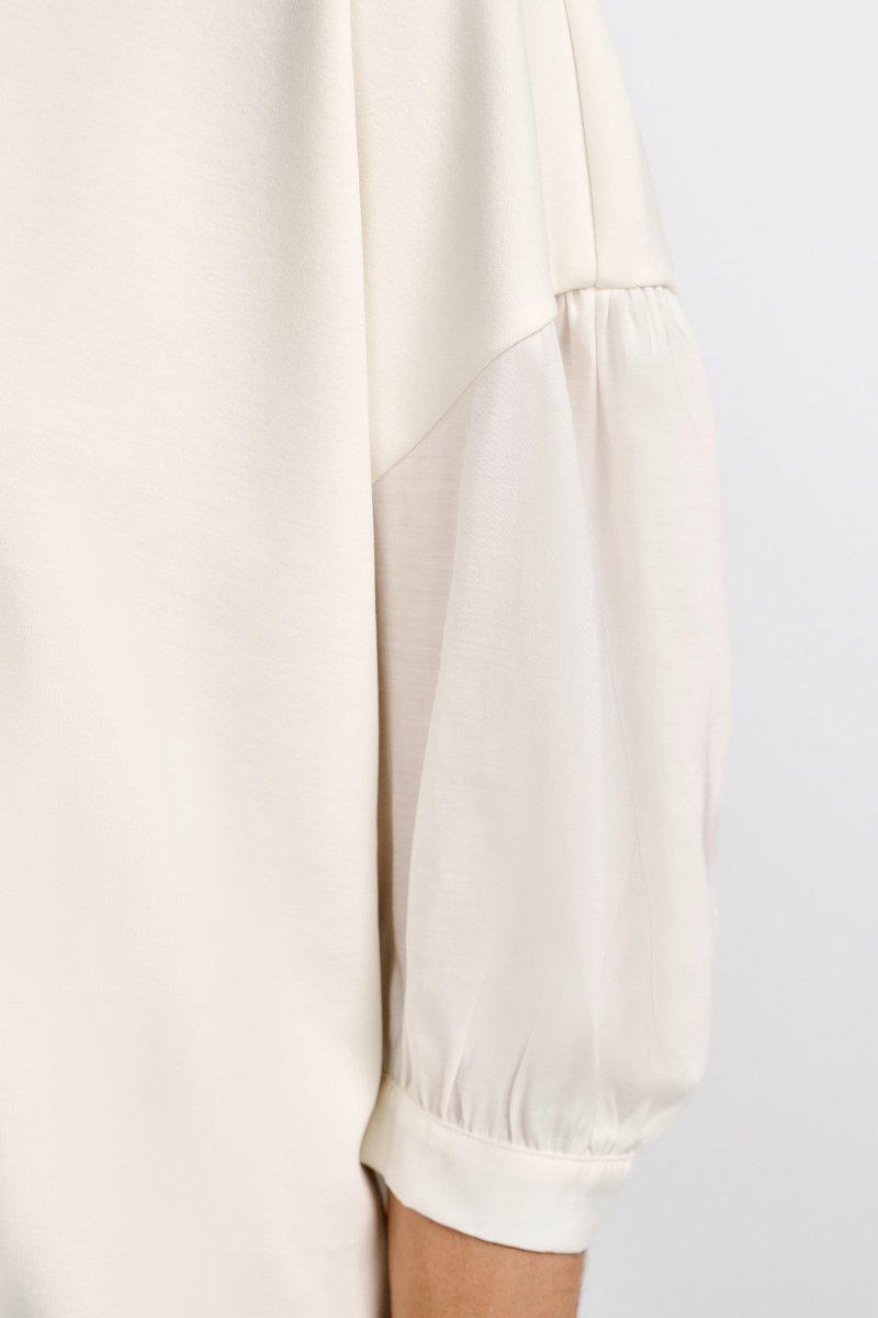 Polo Blouse in Pearl from RICH & ROYAL at Edito boutique