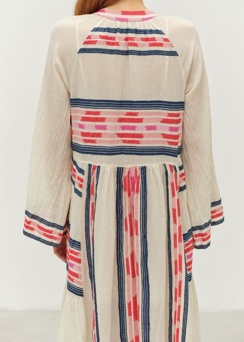 Power Dress in Navy/Red from DEVOTION TWINS at Edito boutique