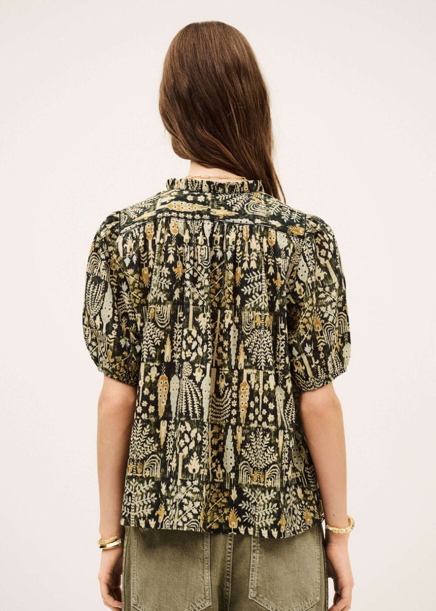 Pueblo Blouse in Khaki from BA&SH at Edito boutique