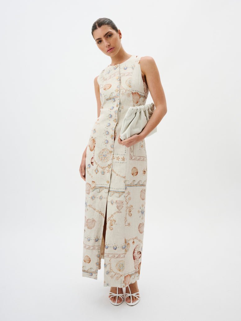 Quinn Dress in Vintage Treasures from ROAME at Edito boutique