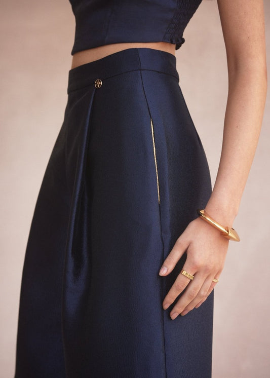 Riviera Pant in Navy from LUXE DE VALENTINA at Edito boutique Riviera Pant in Navy from LUXE DE VALENTINA at Edito boutique