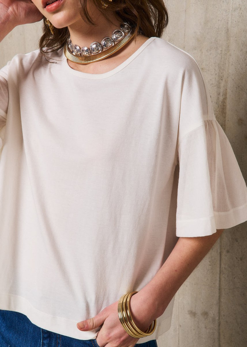 Sabrina T-Shirt in White from STELLA FOREST at Edito boutique