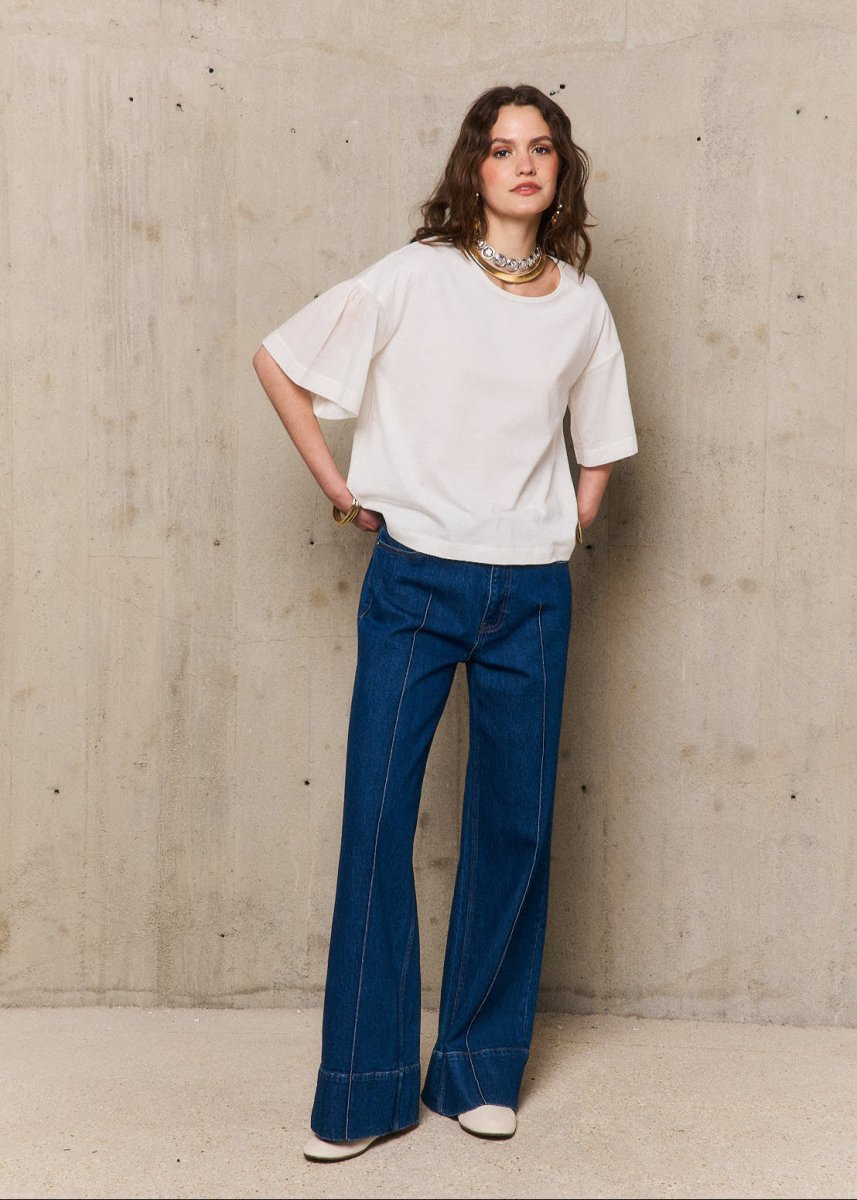 Sabrina T-Shirt in White from STELLA FOREST at Edito boutique