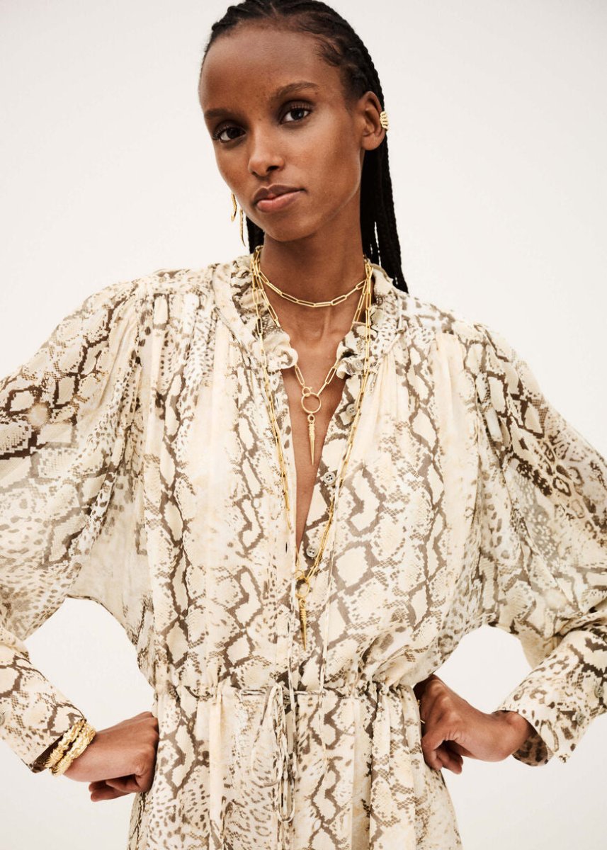 Sahara Dress in Ecru from BA&SH at Edito boutique