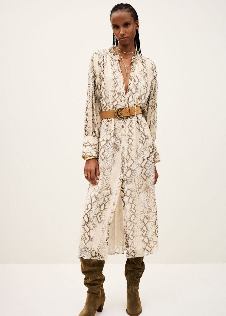 Sahara Dress in Ecru from BA&SH at Edito boutique