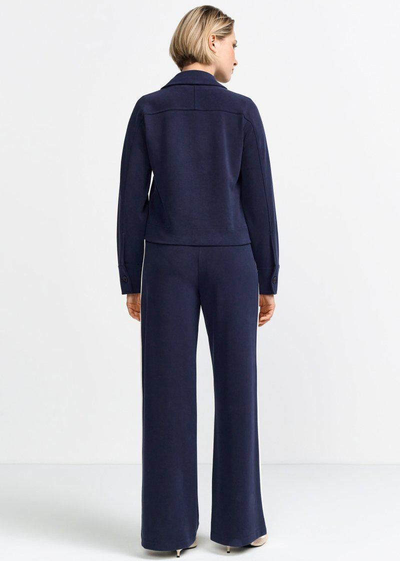 Scuba Wide Leg Pant in Midnight from Rich & Royal
