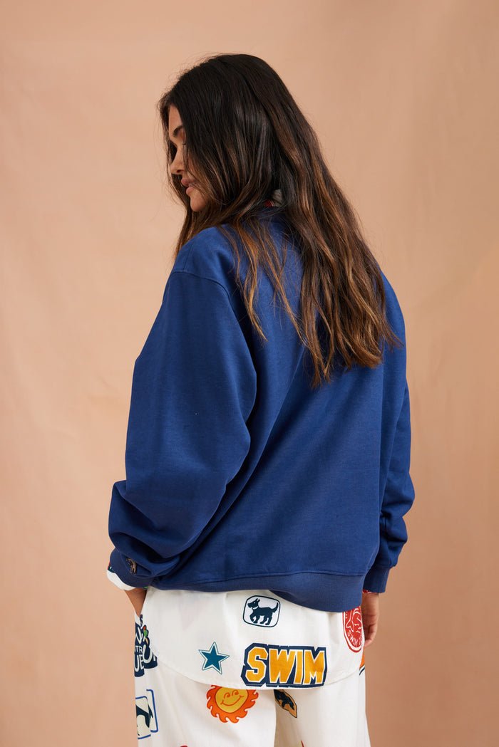 Seahorses Sweater in Navy from BINNYWEAR at Edito boutique