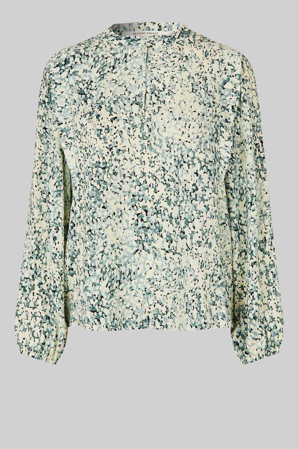 Sisal Blouse in Slate Green from SECOND FEMALE at Edito boutique