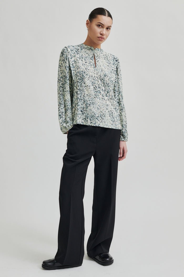 Sisal Blouse in Slate Green from SECOND FEMALE at Edito boutique