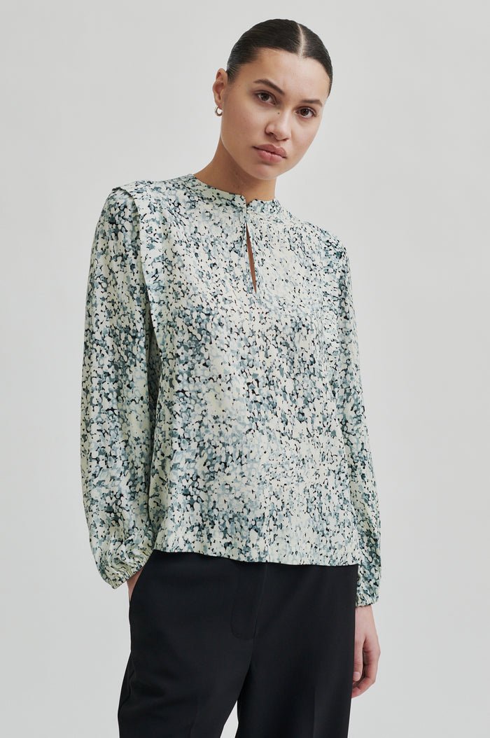 Sisal Blouse in Slate Green from SECOND FEMALE at Edito boutique