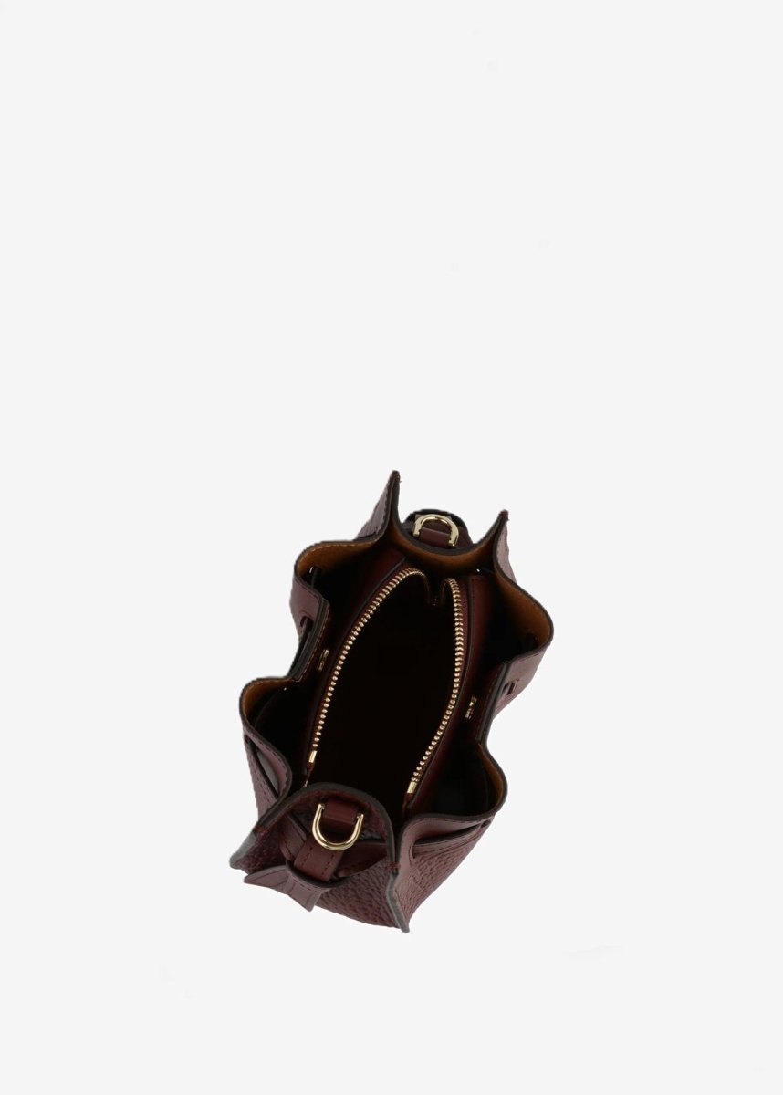 Small Blossom Bag in Burgundy from POURCHET at Edito boutique