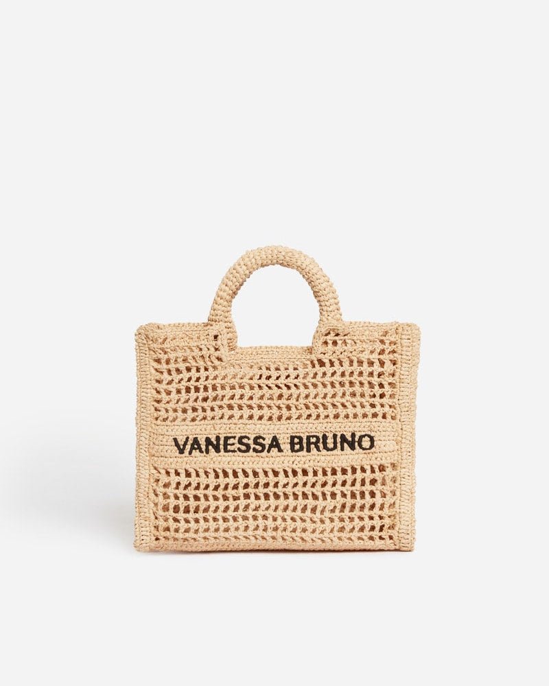 Small Raffia Basket in Natural from VANESSA BRUNO at Edito boutique