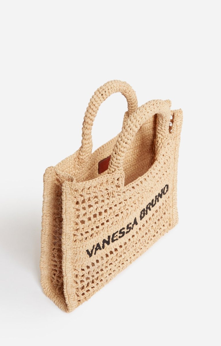 Small Raffia Basket in Natural from VANESSA BRUNO at Edito boutique