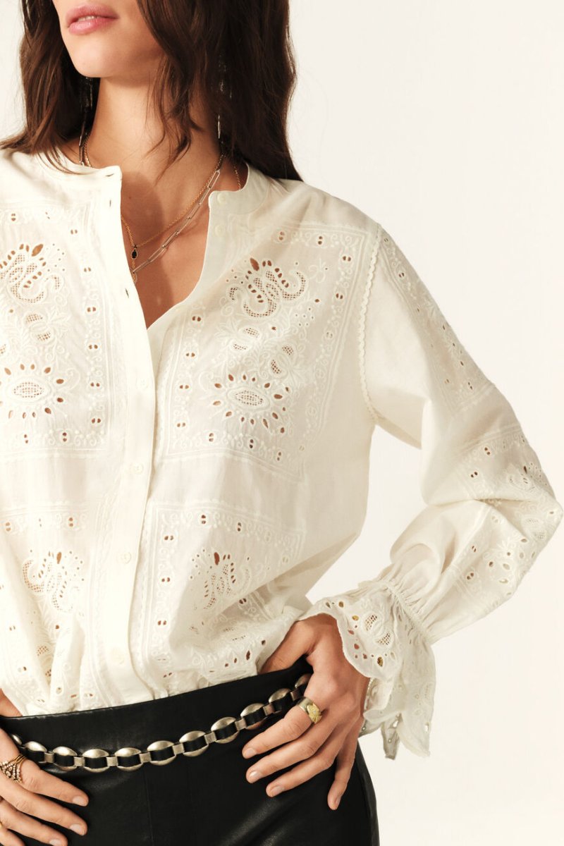 Soraya Shirt in Ecru from BA&SH at Edito boutique