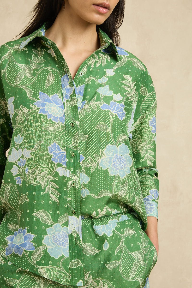 Stevie Shirt in Jungle Green from HANNAH ARTWEAR at Edito boutique