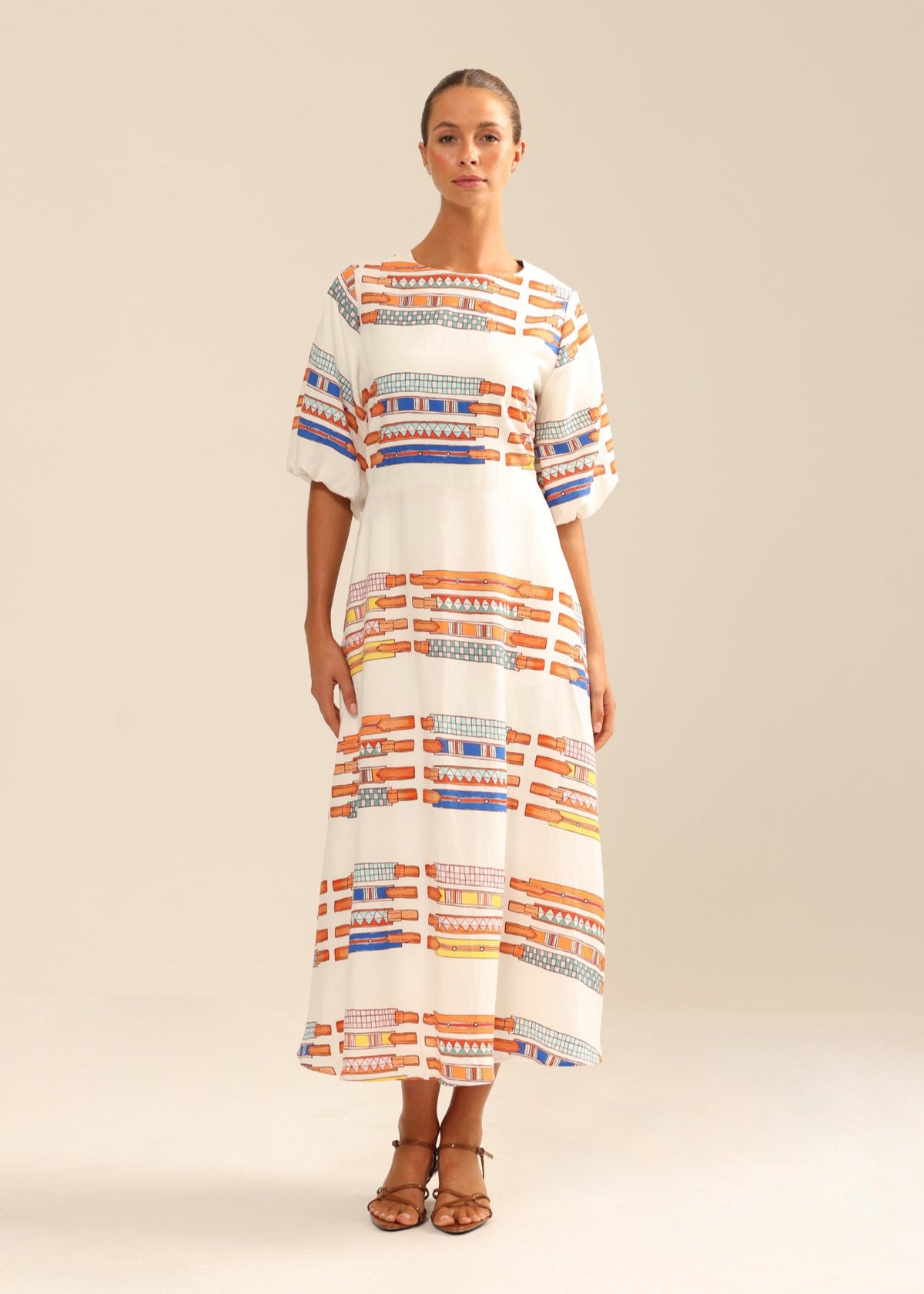 Straight Six Dress in Browbands from Binnywear