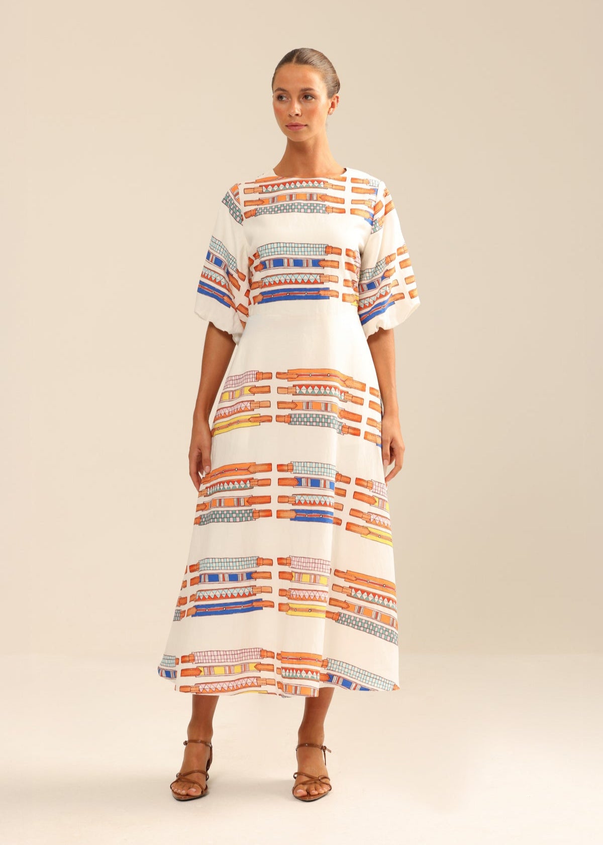 Straight Six Dress in Browbands from Binnywear