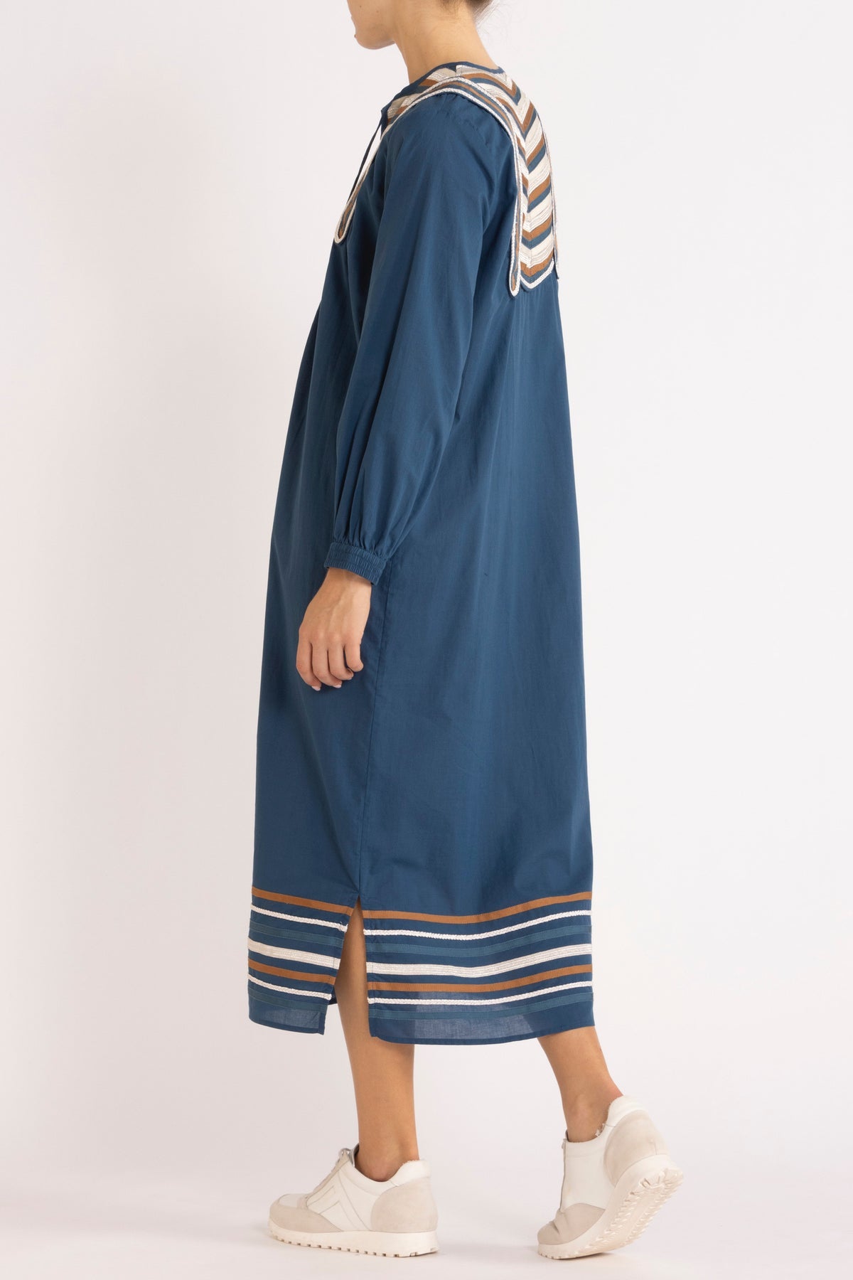 Talitha Dress in Ocean from Flannel