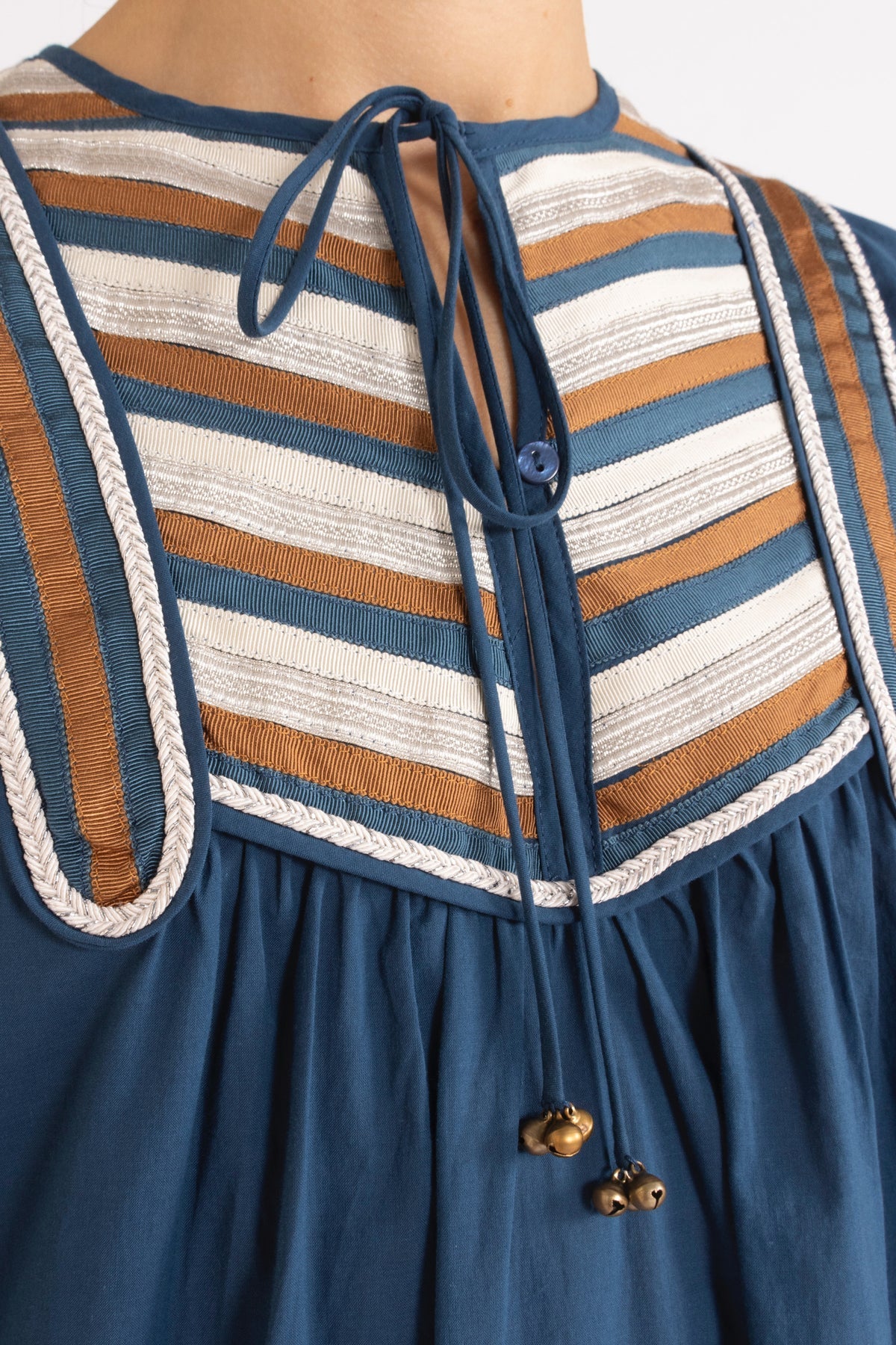 Talitha Dress in Ocean from Flannel