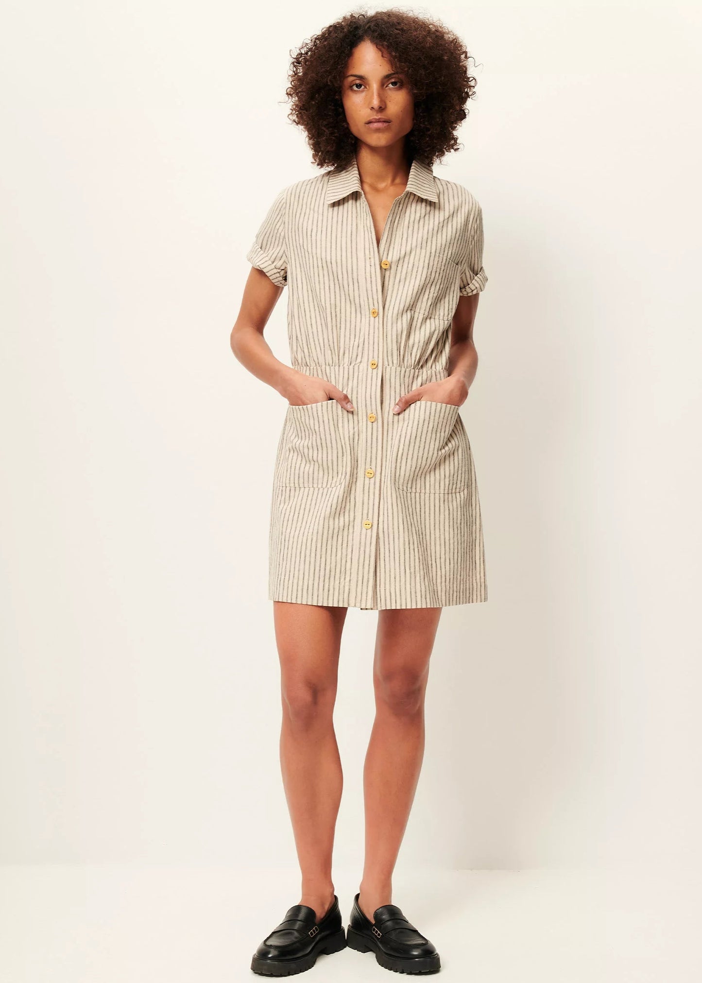 Tanohi Dress in Sandblack from Sessun