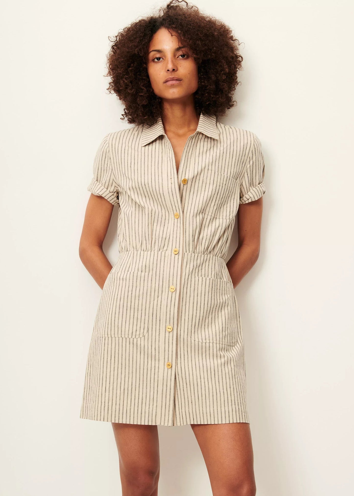 Tanohi Dress in Sandblack from Sessun