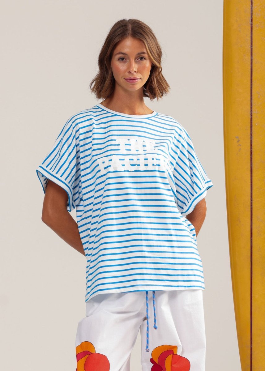 The Pacific Hotel T-shirt in Stripes from BINNYWEAR at Edito boutique