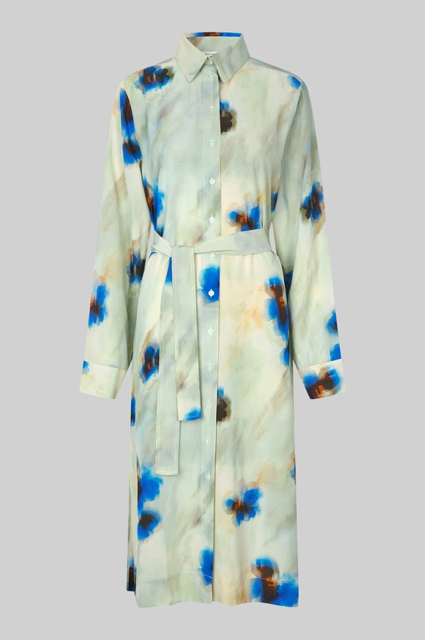 Thistle Shirt Dress in Surf from SECOND FEMALE at Edito boutique