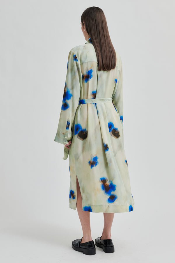 Thistle Shirt Dress in Surf from SECOND FEMALE at Edito boutique