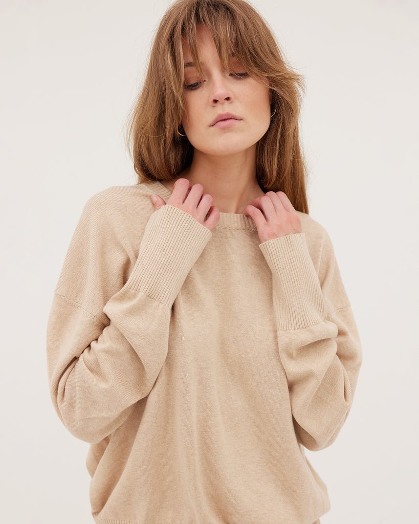 Travel Crew Sweater from CLOTH & CO at Edito boutique Travel Crew Sweater from CLOTH & CO at Edito boutique