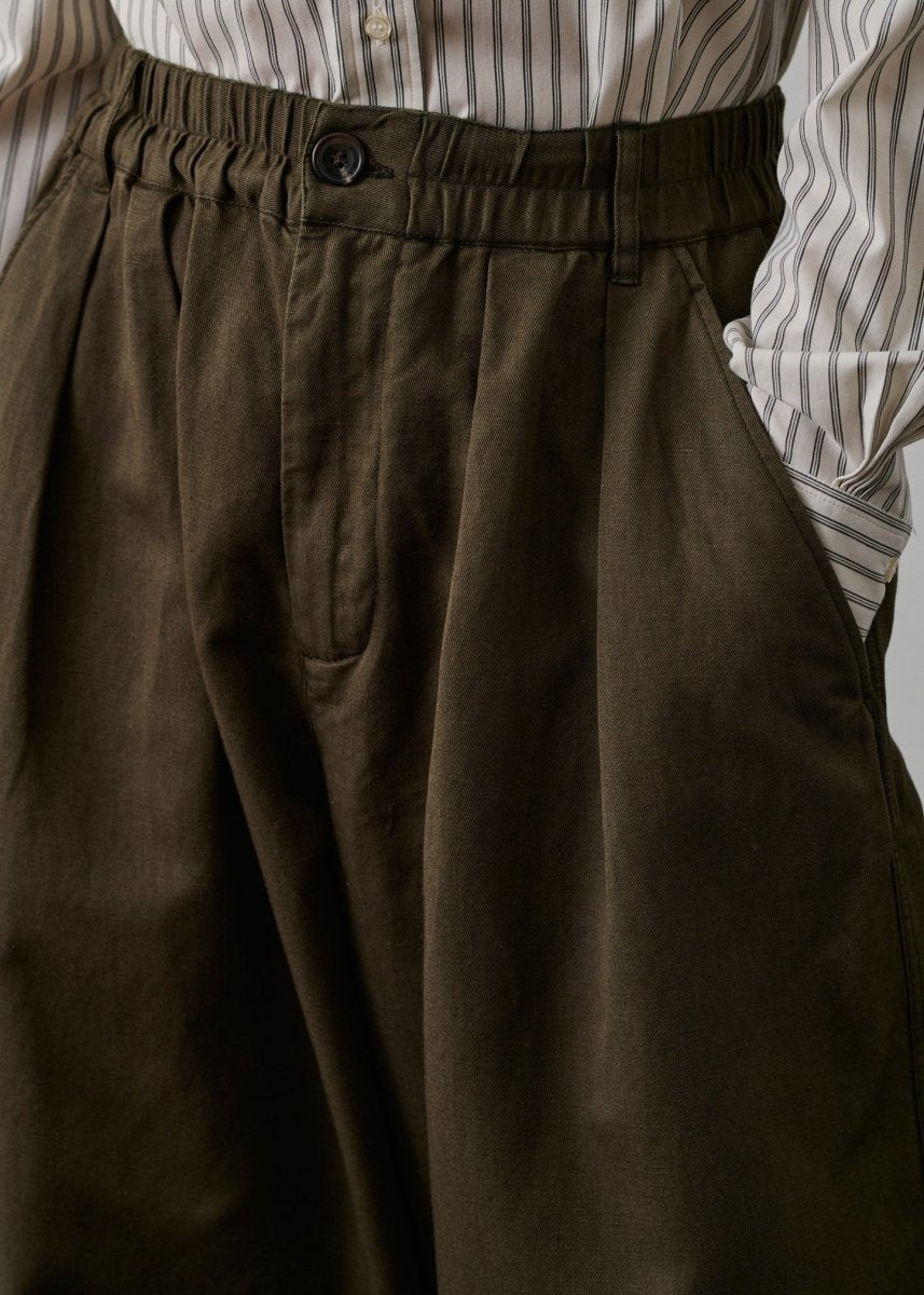 Vernon Trousers in Khaki from SOEUR at Edito boutique