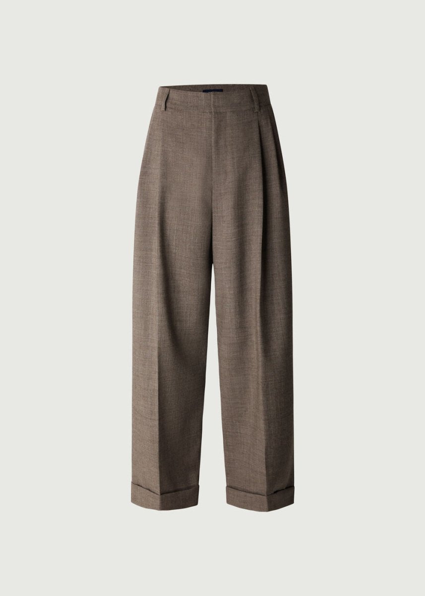 Watson Trousers in Brown/Ecru from SOEUR at Edito boutique