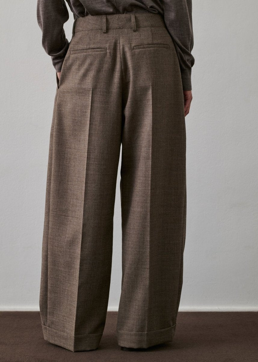 Watson Trousers in Brown/Ecru from SOEUR at Edito boutique