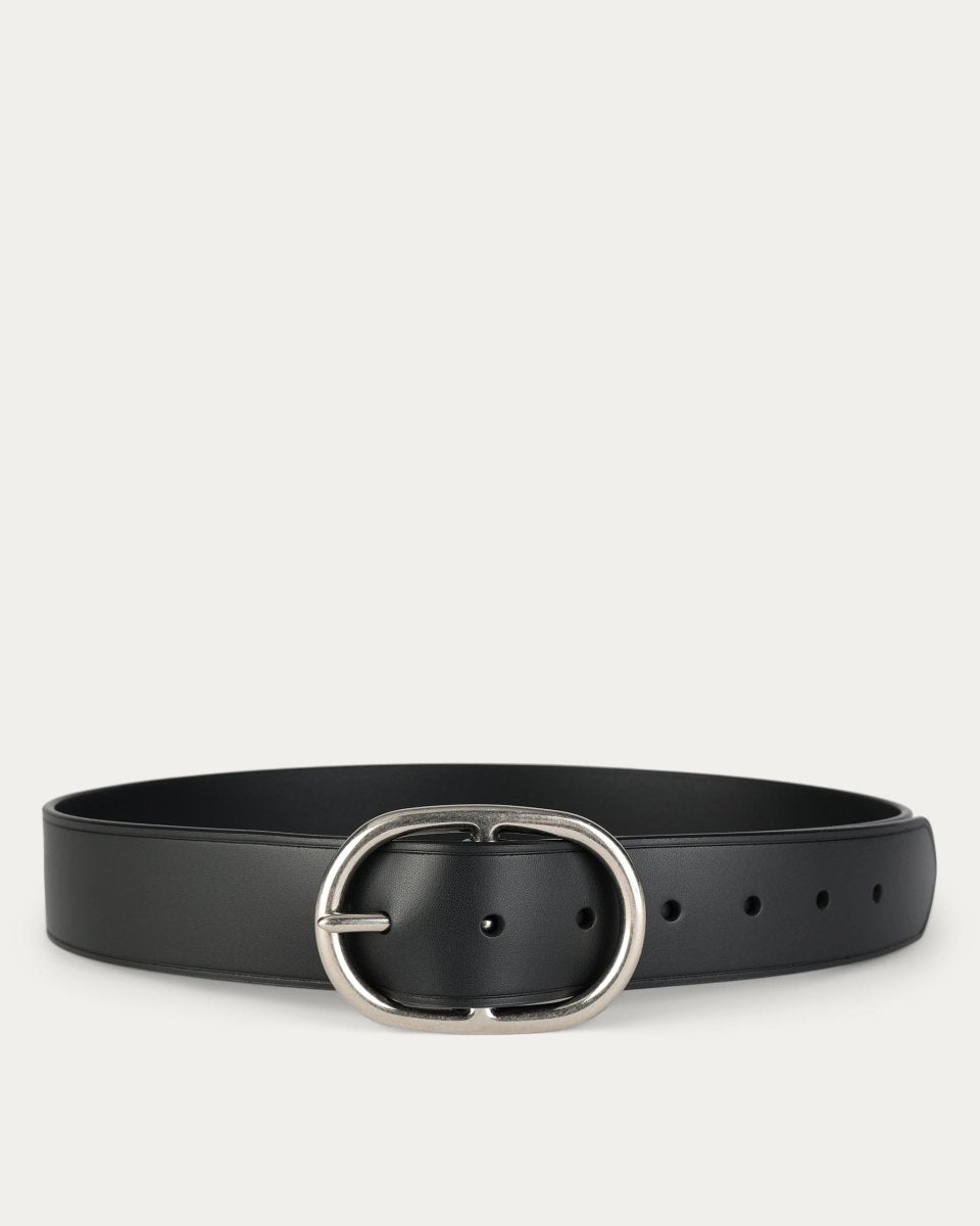 Wide Belt in Black/Silver from DEADLY PONIES at Edito boutique Wide Belt in Black/Silver from DEADLY PONIES at Edito boutique