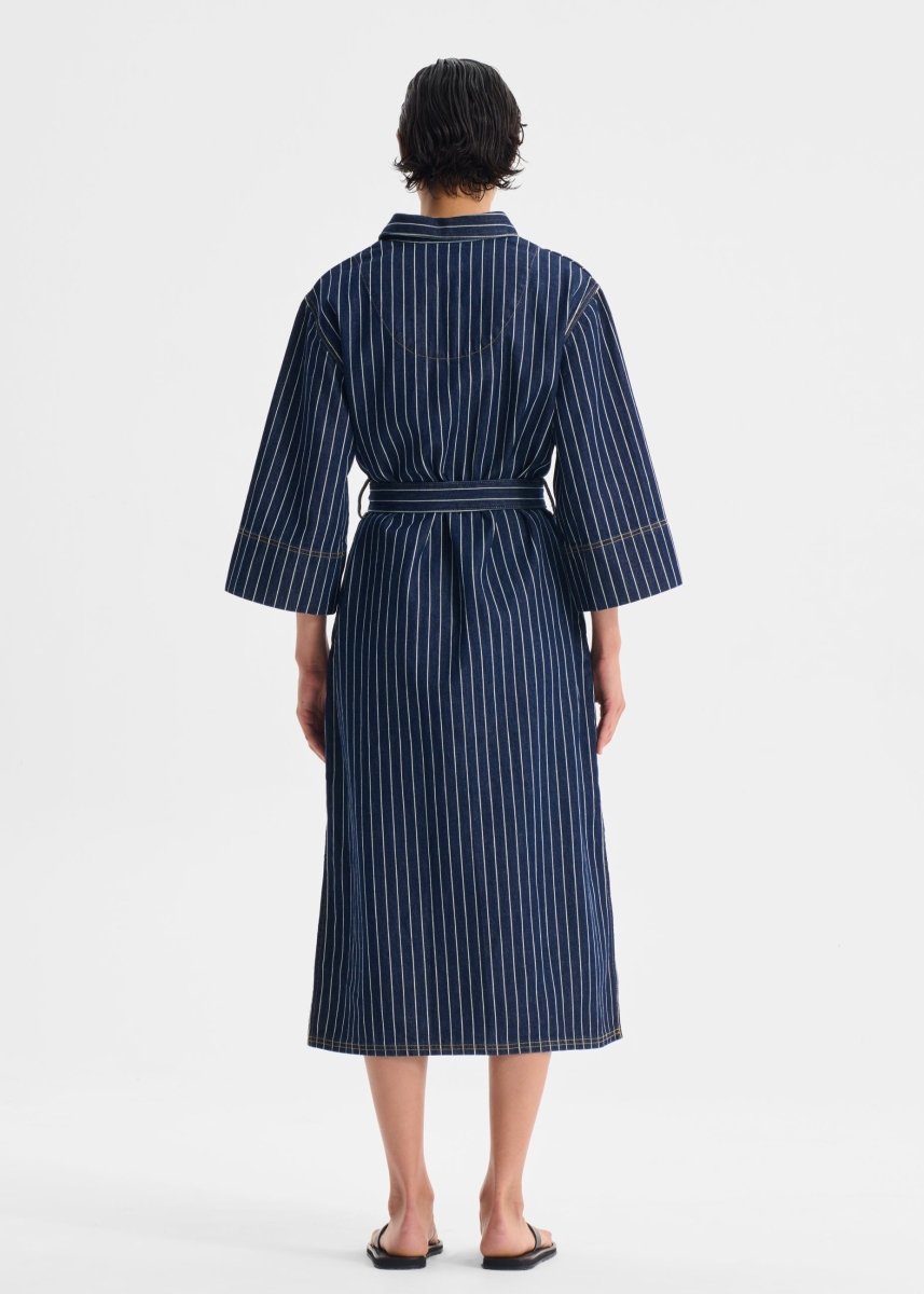 Wyatt Denim Dress in Stripe from MORRISON at Edito boutique