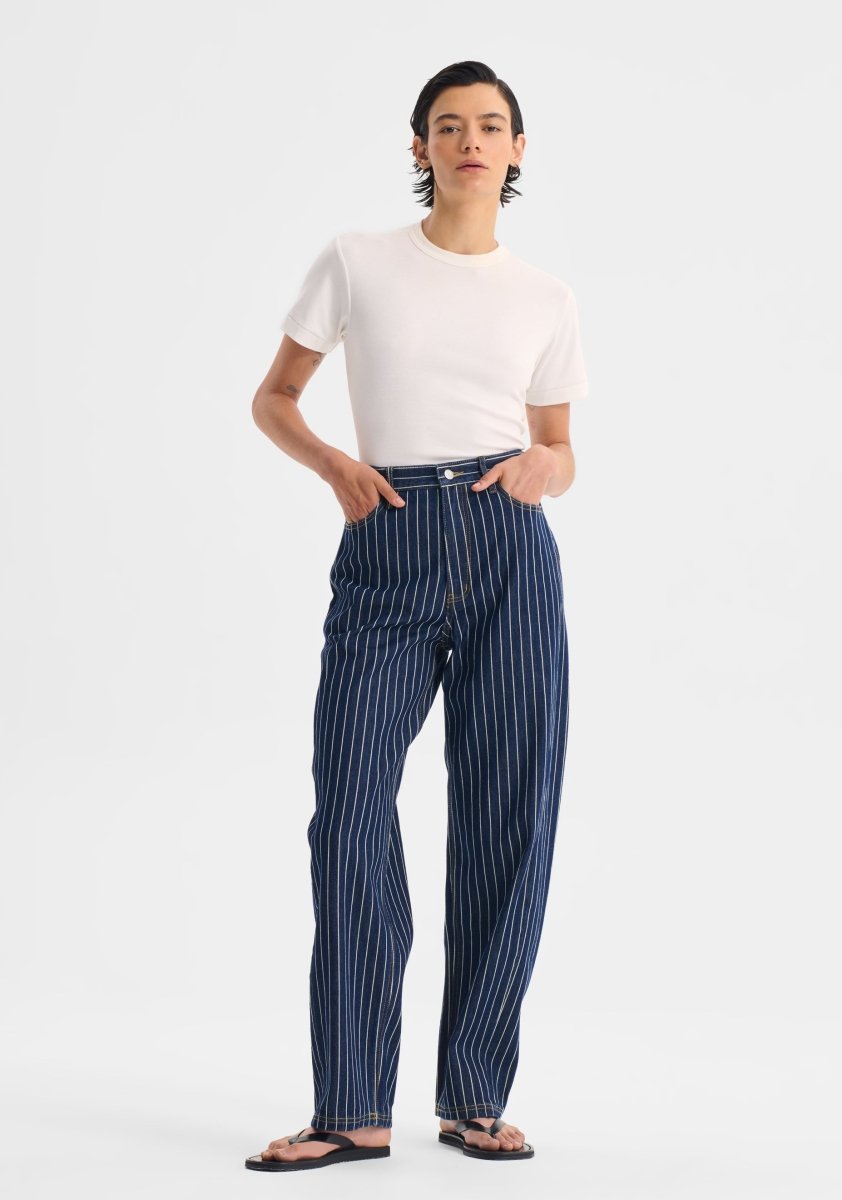 Wyatt Denim Jean in Stripe from MORRISON at Edito boutique