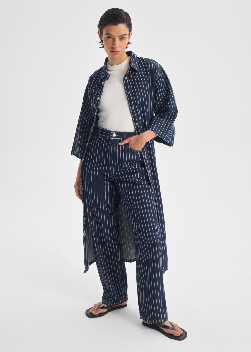 Wyatt Denim Jean in Stripe from MORRISON at Edito boutique