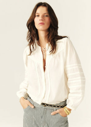 Yilla Shirt in Ecru from BA&SH at Edito boutique