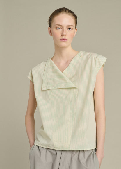 Lorena Blouse in Green/Ecru from Soeur