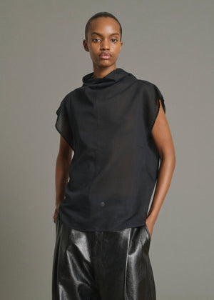 Izumi Silk Blouse in Black from Soeur