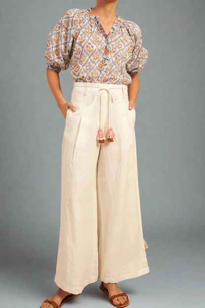 Hannah Artwear Margo Pants in Off White