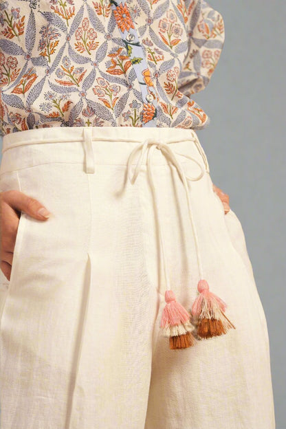 Hannah Artwear Margo Pants in Off White