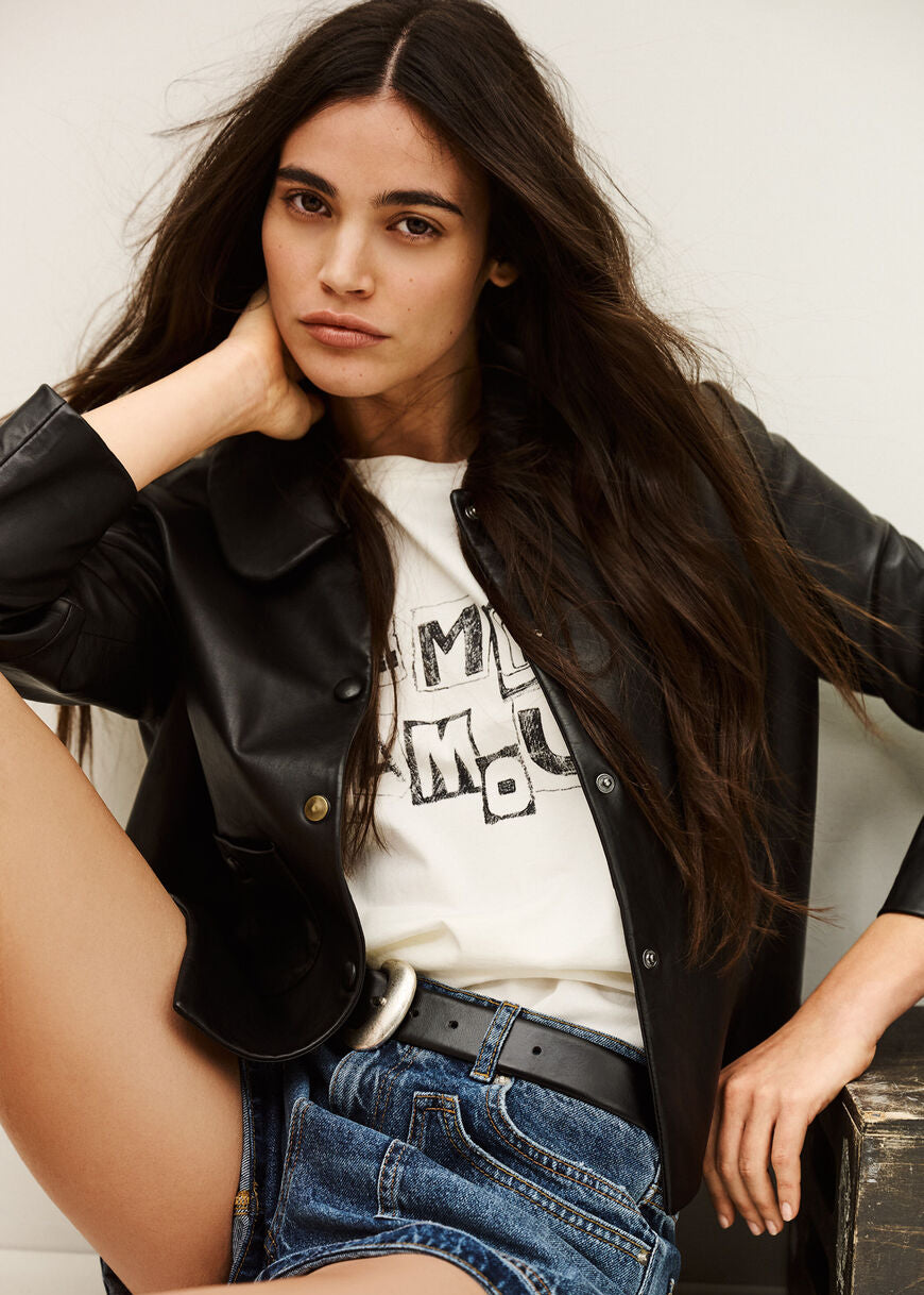 Mylos Jacket in Black from BA&SH at Edito boutique