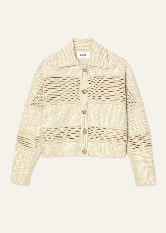 Val Cardigan in Ecru from Ba&sh