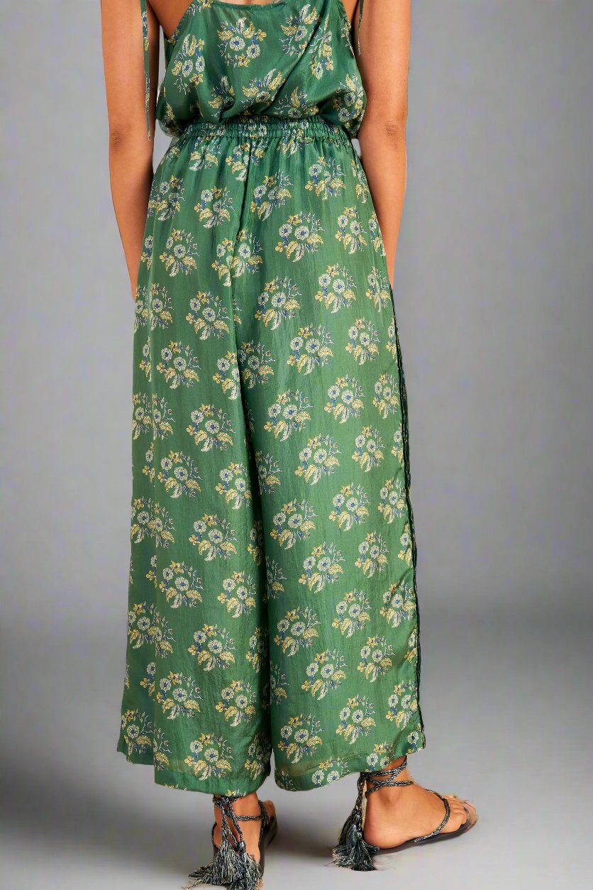 Hannah Emmy Pants in Seagrass Print