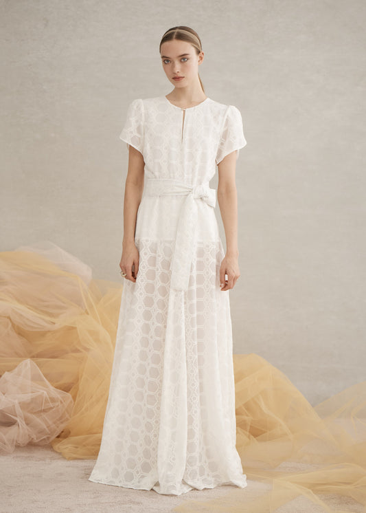 Isabella Maxi Dress in White from Luxe de Valentina