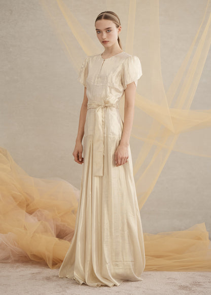 Isabella Maxi Dress in Gold from Luxe de Valentina