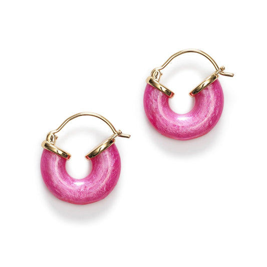 Petit Swell Hoop in Pink
