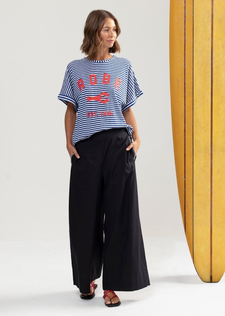 5276 T-Shirt in Stripes from BINNYWEAR at Edito boutique